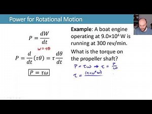 10.8 Power for Rotational Motion