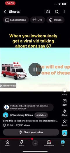 All the comments are 67 🙏🏼😭 #meme #funny #brainrot #67