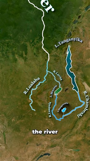 HGP on Instagram: "Did you know there is a river in Africa that crosses the equator twice? The Congo River, the ninth-longest river in the world and second longest in Africa runs 4700 km. The origin of the Congo river is from Lake Tanganyika of East African Rift in Zambia. There the river is called Chambeshi River. After passing Lake Bangweulu in the border of Zambia it is called river Luapula which joins the Lake Mweru in the border of Zambia and Republic of Congo from where it is called Luvua 