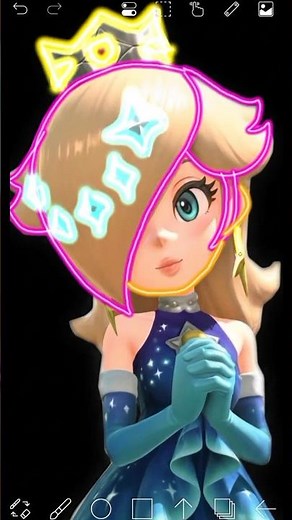 How To Draw Princess Rosalina || the super mario galaxy #mario #shortsfeed #rosalina #princess #art