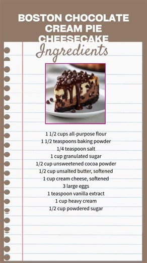 Boston Chocolate Cream Pie Cheesecake