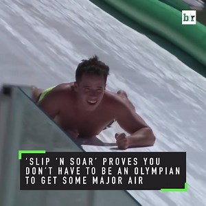 1.2M views · 11K reactions | Slip 'N Soar is no joke. Step right up for a chance to catapult off the world's steepest slip 'n slide (h/t Park City Television) | Bleacher Report | Facebook