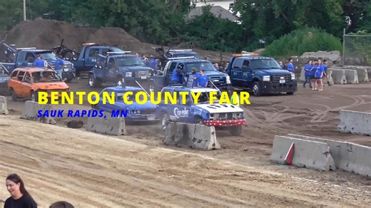 JUST THE HITS!- Benton County Fair 2025, Sat show- MWFA bone stock class. | Demolition Derby MN