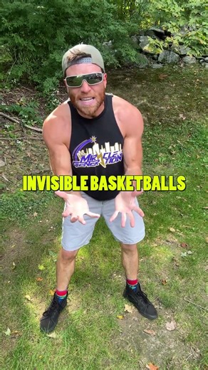 Using 3 INVISIBLE BASKETBALLS as a BASKETBALL #comedy #shorts