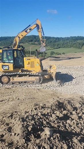 Hats off (but seriously keep them on for safety!) to Duane Stackhouse and your crew for the great work on this compressor pad in Covington, Pa! Shout out to Ben running the excavator, Toby in the dozer, and the rest of the crew making this project a success! #construction #safety #movingdirt #excavator | Glenn O. Hawbaker, Inc.