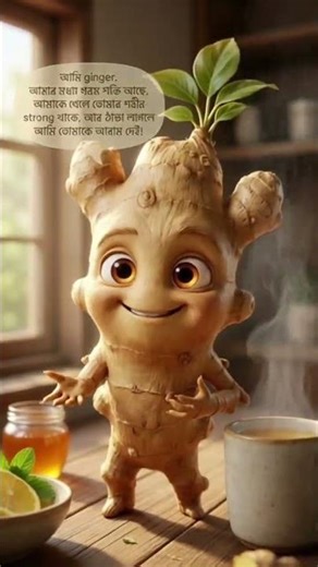 Cute Ginger Root Animation 🌿 | Funny Food Character Short