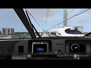 sanyo shinkansen line v2, train simulator. Shin Osaka in Okayama. Rch2a.