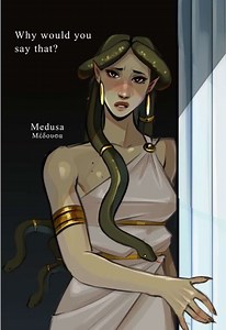 traumatizing your girlfriend on a random Thursday… poor Dusa And please don’t repost without credit 👉👈 I will find you #medusa #medusaandtheblindwoman #blindlovers