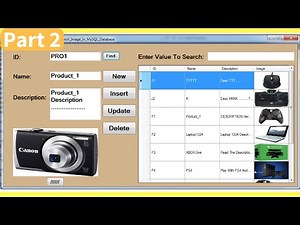 C# - How To Insert Update Delete Search Display Images From MySQL DataBase With Source Code Part 2/8