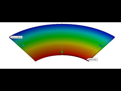 Autodesk Inventor Nastran - Static Stress - Validation Model