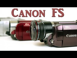 Canon FS: tapeless camcorder for vintage vibe!