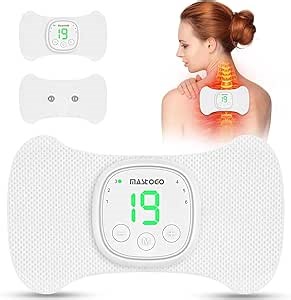 MASTOGO Wireless TENS Unit - 6 Mode 19 Intensity with Screen Display Portable TENS Device - TENS Unit Muscle Stimulator for Back, Sciatica, Shoulder Pain Relief