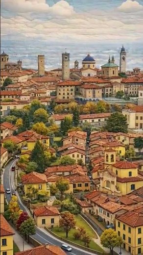 San Vigilio：眺望全城的最佳景點 。 #義大利 #貝爾加莫 Bergamo