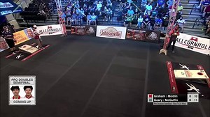 97K views · 363 reactions | All that for a wash!  Greg Geary and Frank Modlin exchange great shots, but in the end, it's all for no points. #oof https://bit.ly/2TXBcLA | American Cornhole League | Facebook