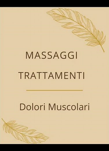 Massaggi Trattamenti per i Dolori Muscolari