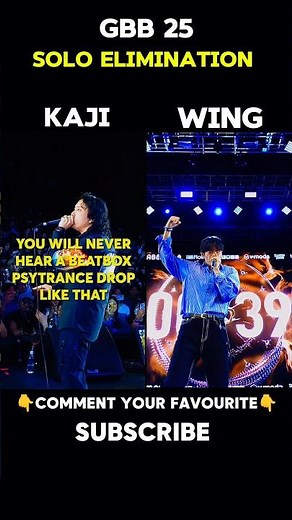 Kaji vs Wing — GBB 25 Solo Elimination Went CRAZY 😳🔥 #beatbox #gbb25 #kaji #wing #shorts #tiktok
