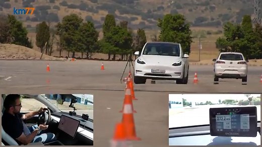 Tesla Model Y impresses in 'moose test'