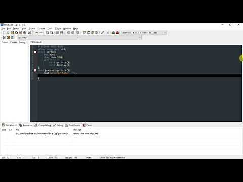 C++ Program to enter and display name and age of a person using class