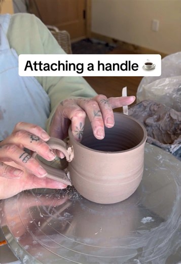 Handbuilding Pottery: How to Attach a Clay Handle