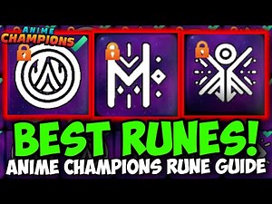 Best Runes in Anime Champions! | Full Rune Guide & Dust Grinding Methods