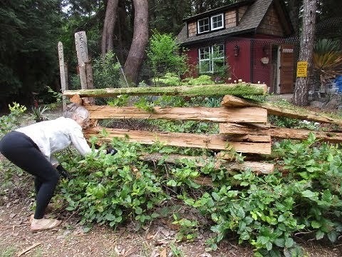 How to build a Cedar Snake Rail Fence