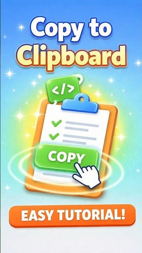Copy to Clipboard in JavaScript | Real Project Feature #coding #shorts