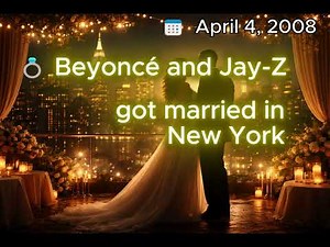 Beyoncé & Jay-Z Secret Wedding (2008) | Music History