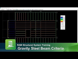 Specifying Gravity Steel Beam Criteria in RAM Structural System