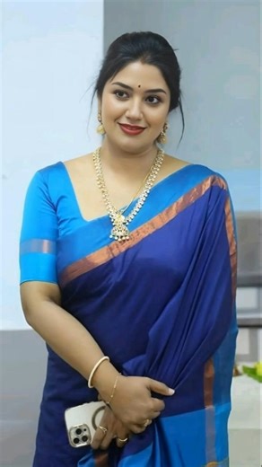 Elegant Royal Blue Saree Look 💙 Stunning Traditional Indian Style | Desi Sarees