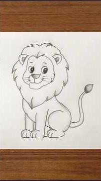 lion drawing // how to draw a lion easy step by step
