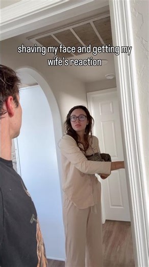 Shaving My Face To See My Wife's Reaction 😳