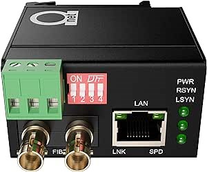 MultiMode ST 850nm Mini Size DIN rail Mount Industrial Type-Universal Gigabit 1000Base-SX & Fast Ethernet 100Base-SX - Fiber Optic Media Converter - UTP port Autosensing 10/100/1000 Mbps 550m (0.34mi)