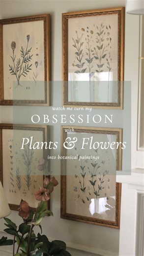 JSH Home Essentials on Instagram: "I created this new Botanical Studies Series especially for our Hearth Room refresh. When we were in Italy this summer, I took note on the art everywhere, especially the interiors of the hotels. Often times it was soft and subtle, adding more to the overall feel than standing out and distracting. I wanted the art in this room to feel like a botanical sampler – something in progress and a little rough. Sprigs and leaves, petals and seeds practiced, repeated scatt