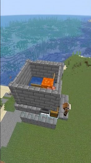 Unlimited iron with this automatic Minecraft iron farm! #minecraft #minecrafttutorial #ironfarm