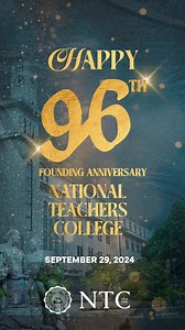 40K views · 182 reactions | Celebrating 96 years of excellence and dedication to education at the National Teachers College! Founded on September 29, 1928, NTC continues to inspire and shape futures. Here's to many more years of empowering educators and nurturing young minds. #96YearsStrong #FoundingAnniversary #GameOnRealWorldAtNTCManila #NationalTeachersCollege | National Teachers College | Facebook