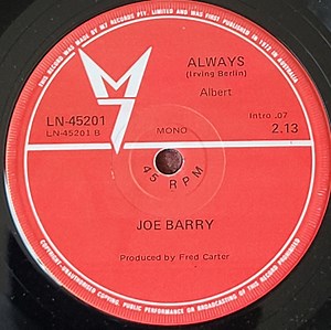 Joe Barry - Chantilly Lace