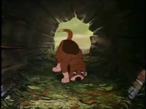 Copper the hound dog, meets Tod the fox