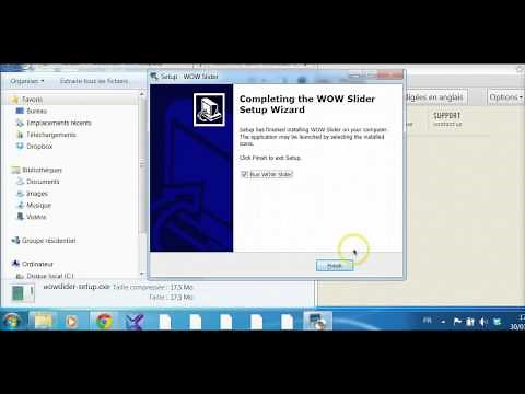 WOW Slider: téléchargement & installation sur Windows