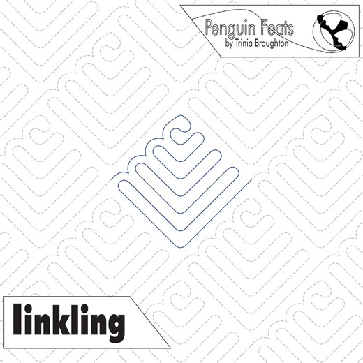 Inkling Digital Quilting Design for Computerized Longarm Machine With Printable Pantograph (instant Download) - Etsy