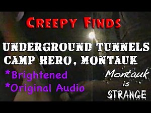 1995 Creepy Finds in Underground Tunnels #CampHero Montauk Brightened! Original Audio! Rare footage