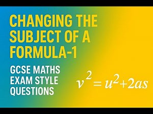 GCSE Exam Style Question 6 : Changing the subject of a formula -1