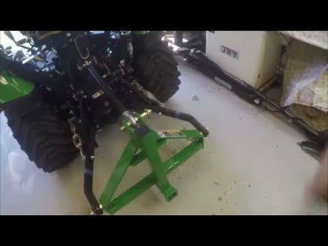 John Deere 1025r 3 point hitch install