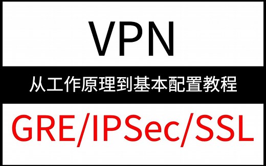【全20集】VPN从工作原理到基本配置教程！通俗易懂，2024最新版，学完即可就业！GRE/IPSec/SSL