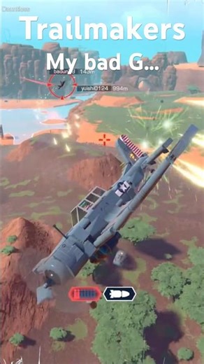 Trailmakers - shouldn’t have fired…#trailmakers #plane #funny #tutorial #howto #ww2 #warthunder