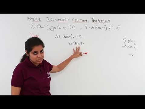 Class 12th – Prove Sin Inverse(1/ x) = Cosec Inverse x | Trigonometric Function | Tutorials Point