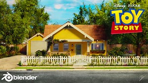How to create a Disney Pixar House in Blender | BlenderNation Bazaar