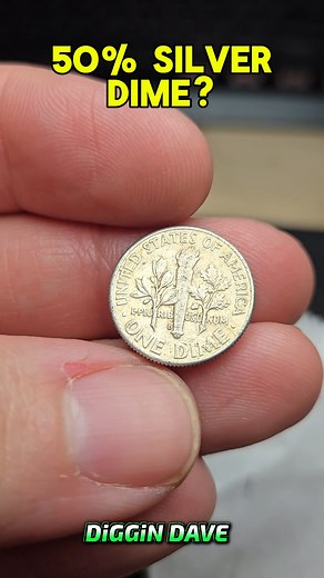 50% SILVER DIME FROM CANADA! #coins #coincollecting #valuablecoins #coinsworthmoney #silver | Diggin Dave