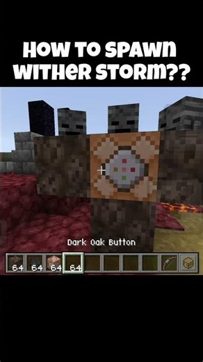 🤔How to spawn wither storm??#memes #minecraft #shorts