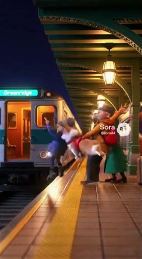 train station flash mob 😭🚆#miniworld #dance #music #funny