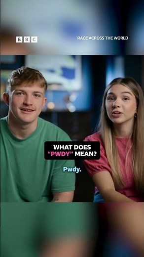 Welsh couple Fin and Sioned explain what "pwdy" means - BBC